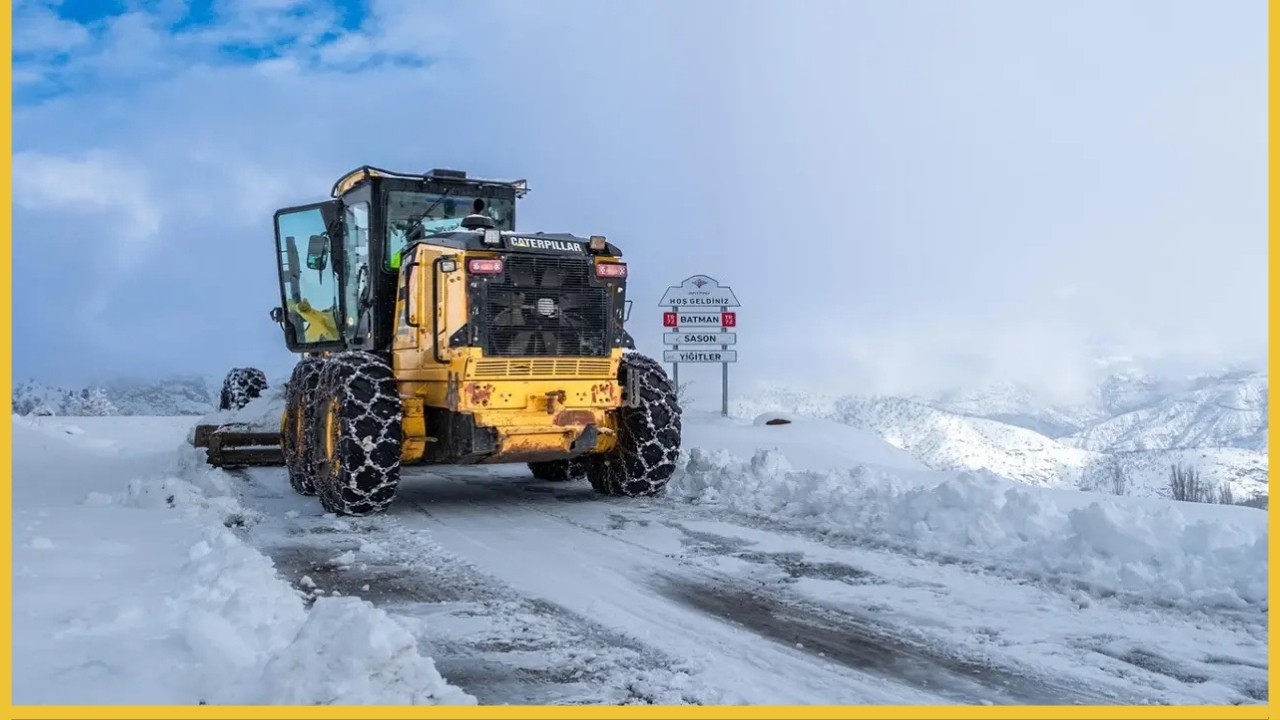 Batman'da Karla Mücadele Çalışmaları Sürüyor-1