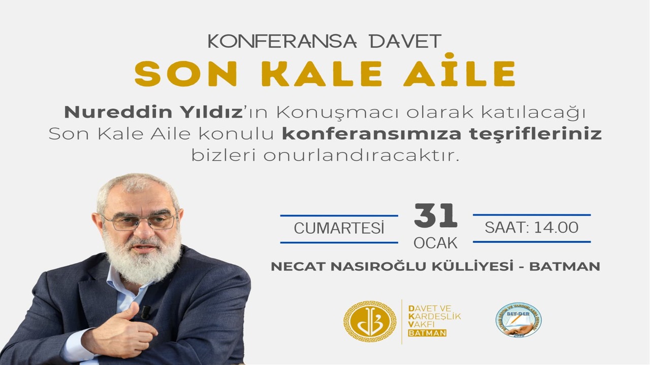 Son Kale Aile Konferansi Icin Nureddin Yildiz Bugun Batmanlilarla Bulusuyor 1