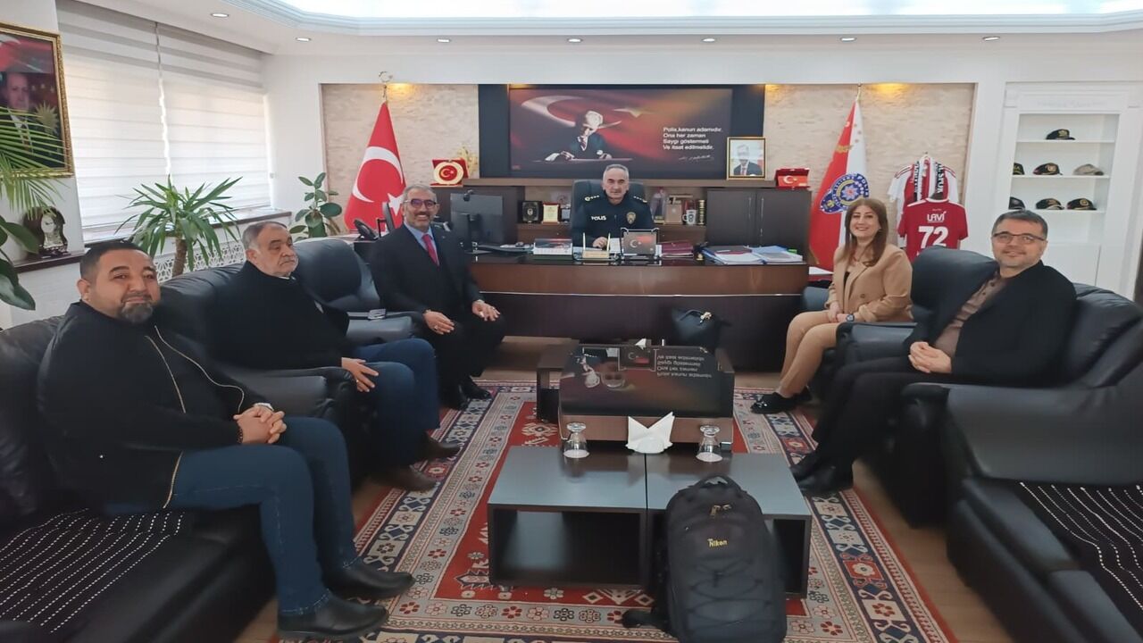 Calisan Gazetecilerden Emniyet Muduru Kabaya Ziyaret