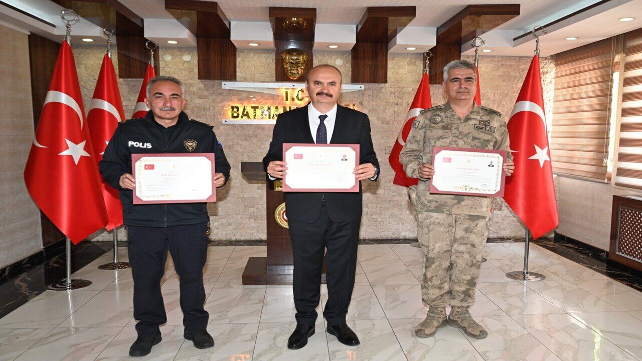 İçişleri Bakanı Çiftçi'den Batman'a Güvenlik Ödülü