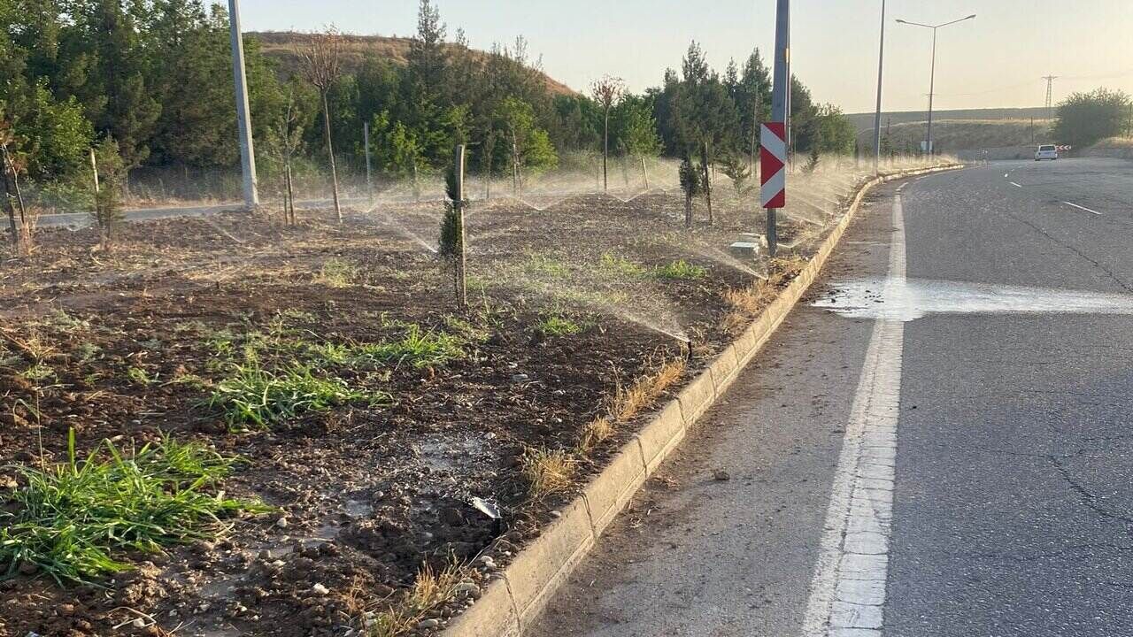 Batman Çevre Yollarında Yeşil Kuşak Seferberliği