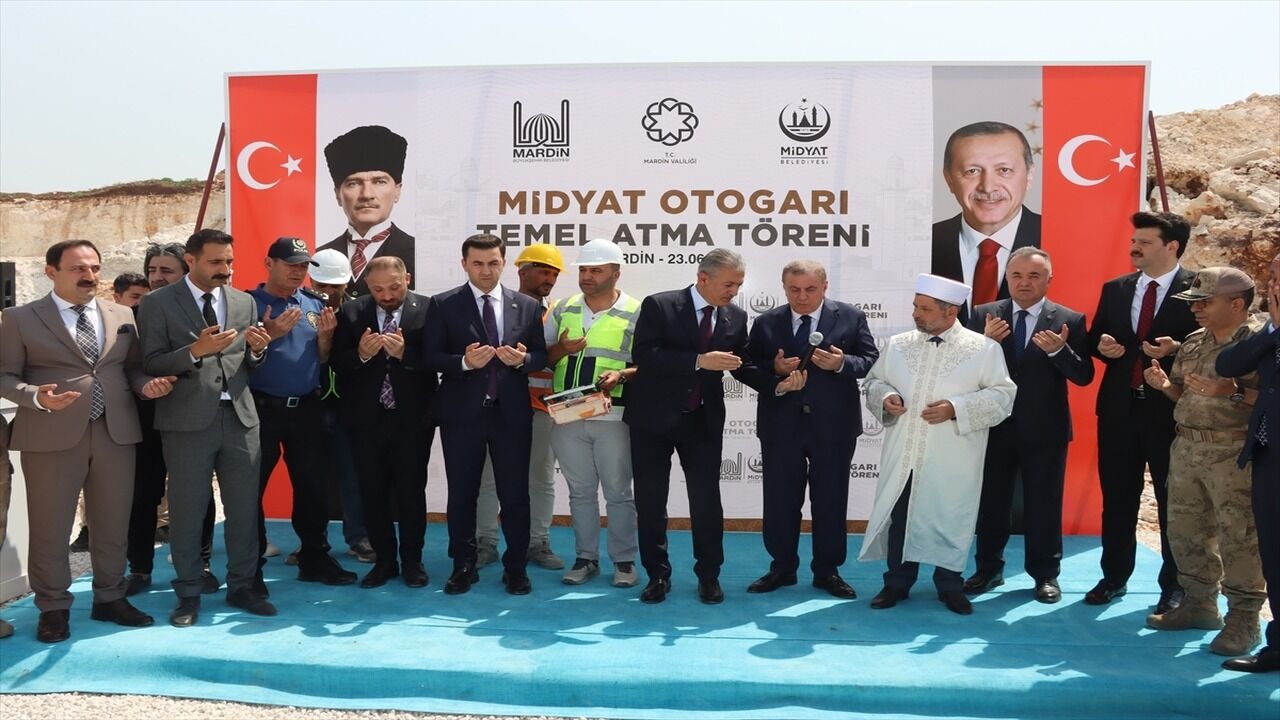 Midyat Yeni Şehir Otogarının Temeli Törenle Atıldı