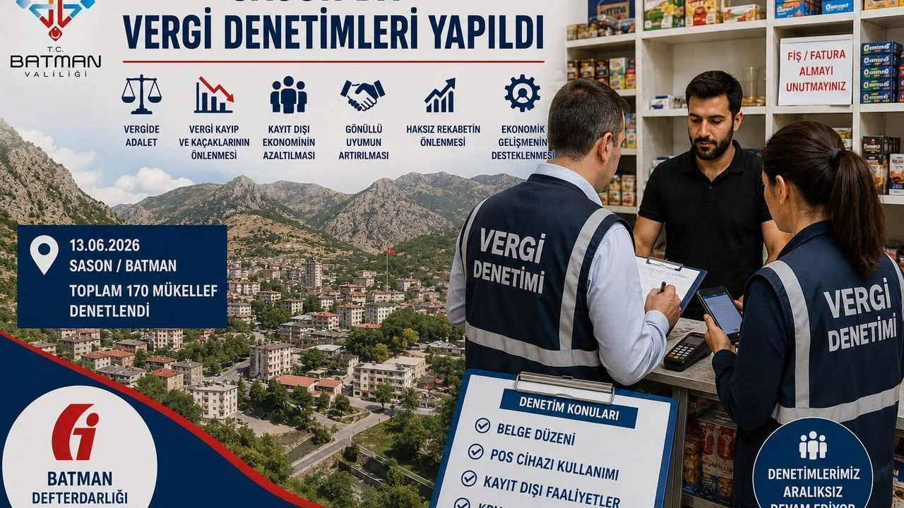 Maliye Sason’da Sahaya İndi