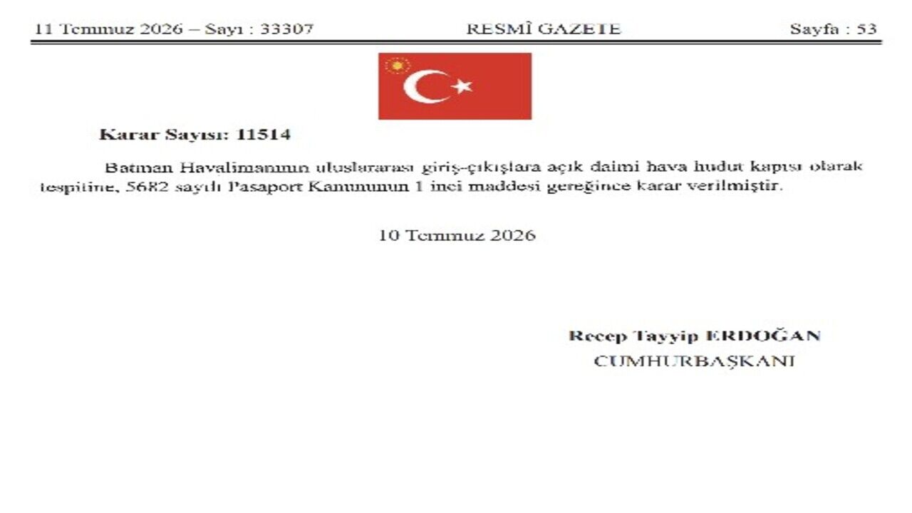 Daimi Hudut Resmi Gazete (1)