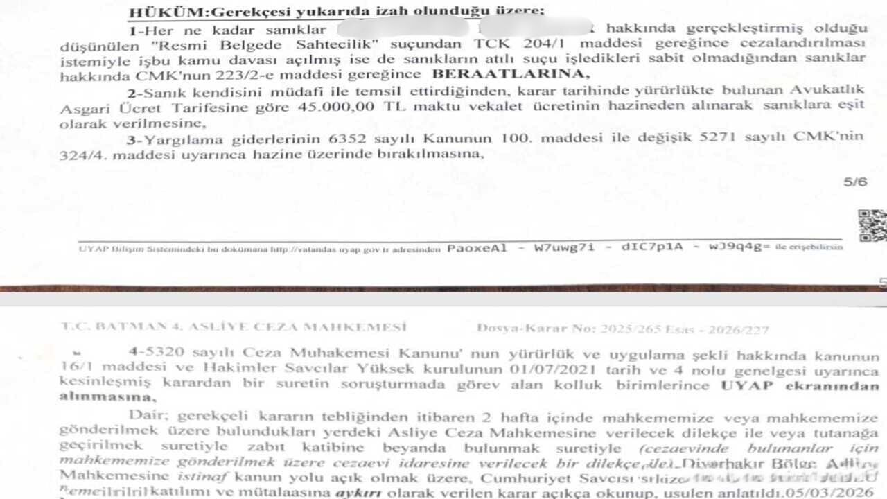 Batman 4. Asliye Ceza Mahkemesi'nin 05 Mart 2026 1