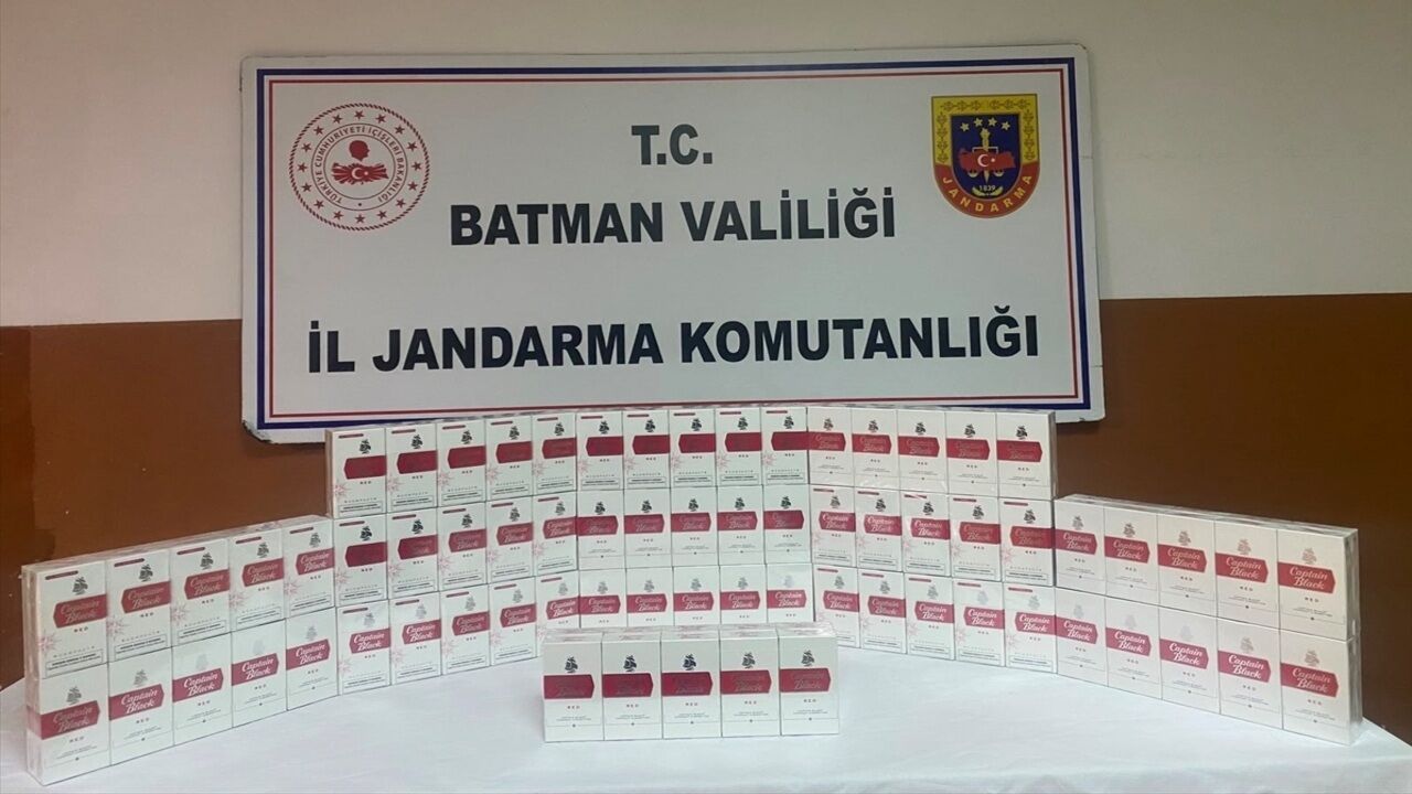 Batman-Hasankeyf Yolunda Kaçak Sigara Operasyonu