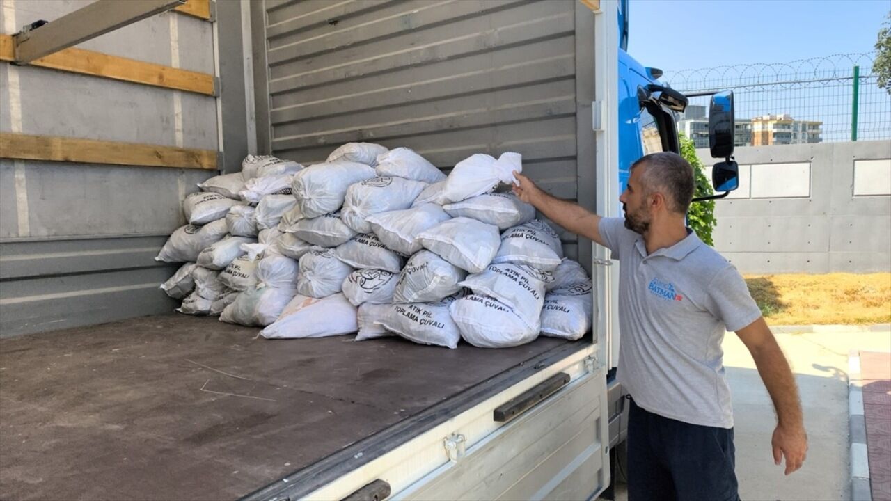 Batman’da 1,3 Ton Atık Pil Geri Dönüşüme Kazandırıldı