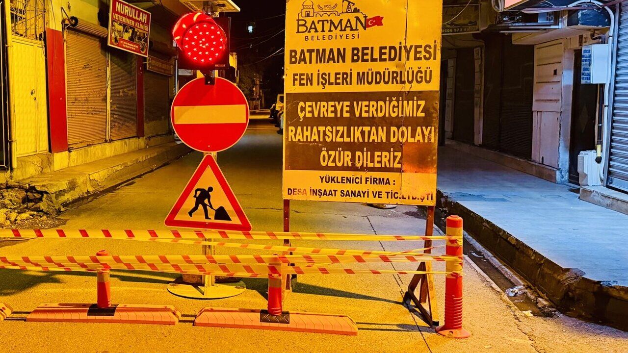 Batman'da Bir Sokak Geçici Olarak Trafiğe Kapatıldı