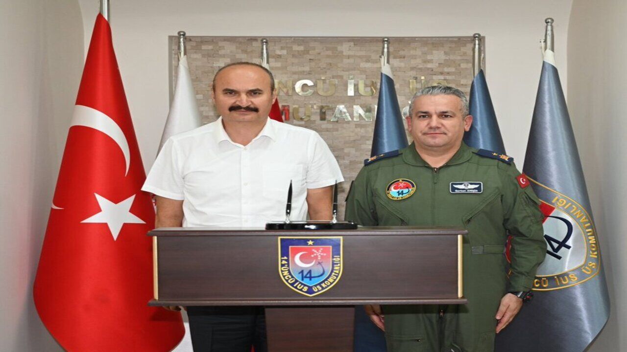 Vali Canalp’ten Tuğgeneral Erişir’e Hayırlı Olsun Ziyareti