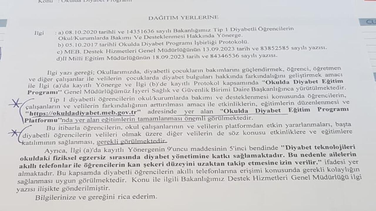 Sukru Hatundan Diyabetli Ogrenciler Icin Onemli Cagri 1
