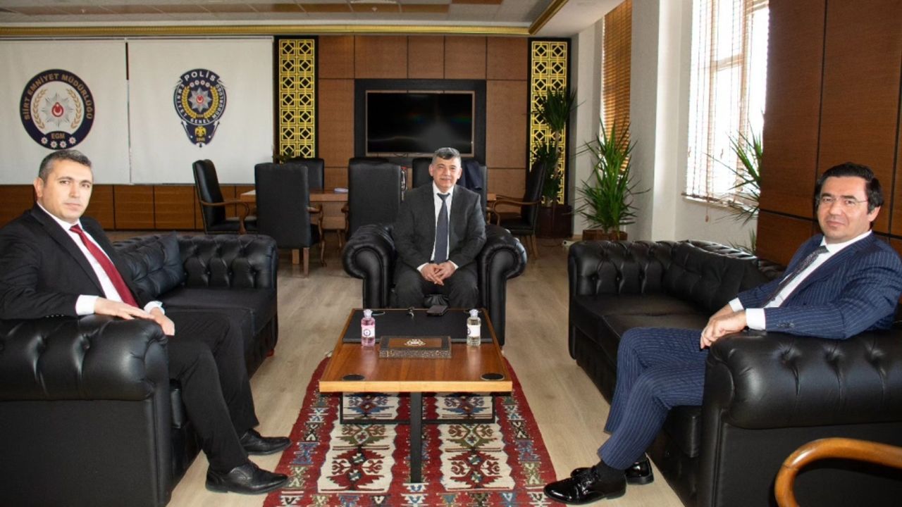 Siirt Cumhuriyet Başsavcısı Sarıca'dan İl Emniyet Müdürü Öztürk'e ziyaret
