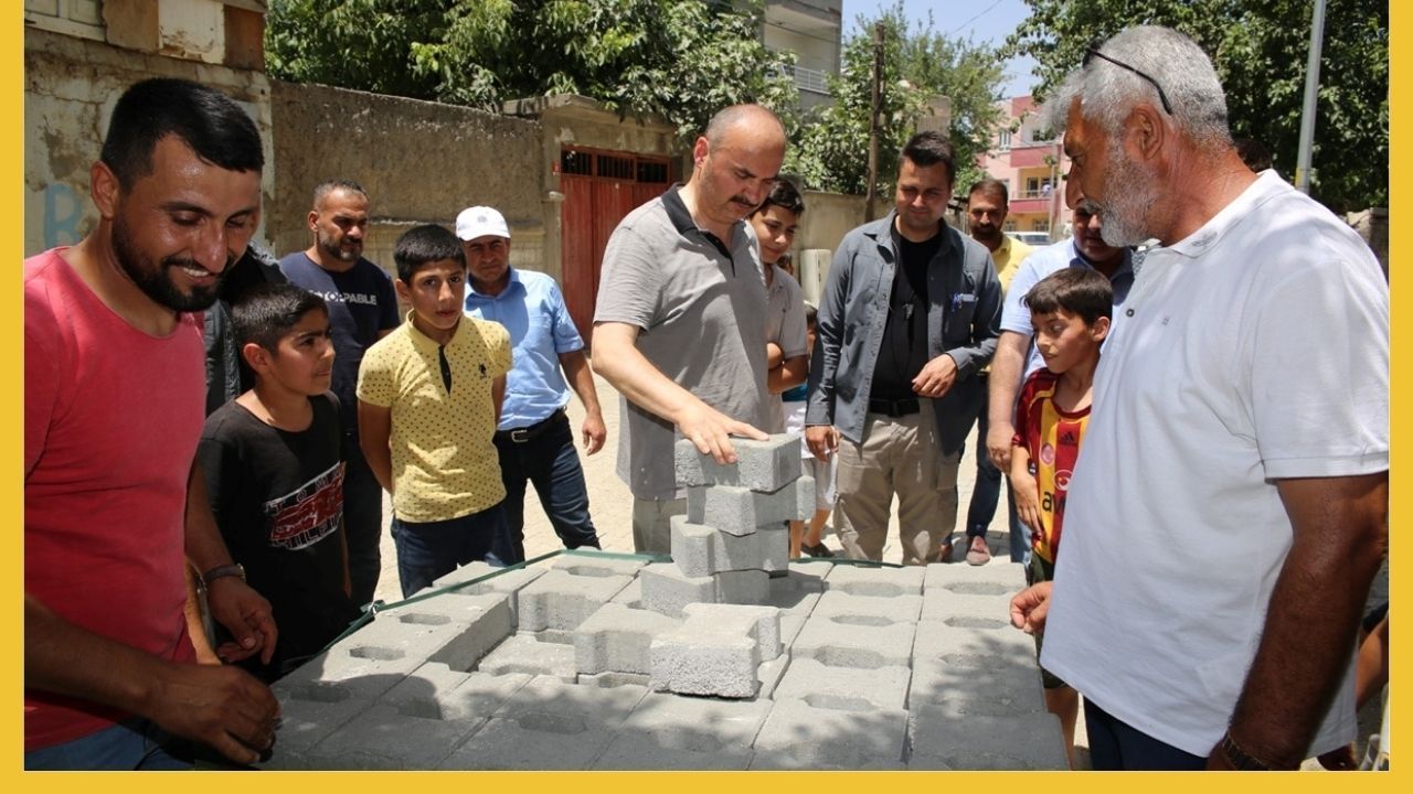 Batman'da 3 yılda 874 Bin Metrekare Kilitli Parke Taşı Döşendi