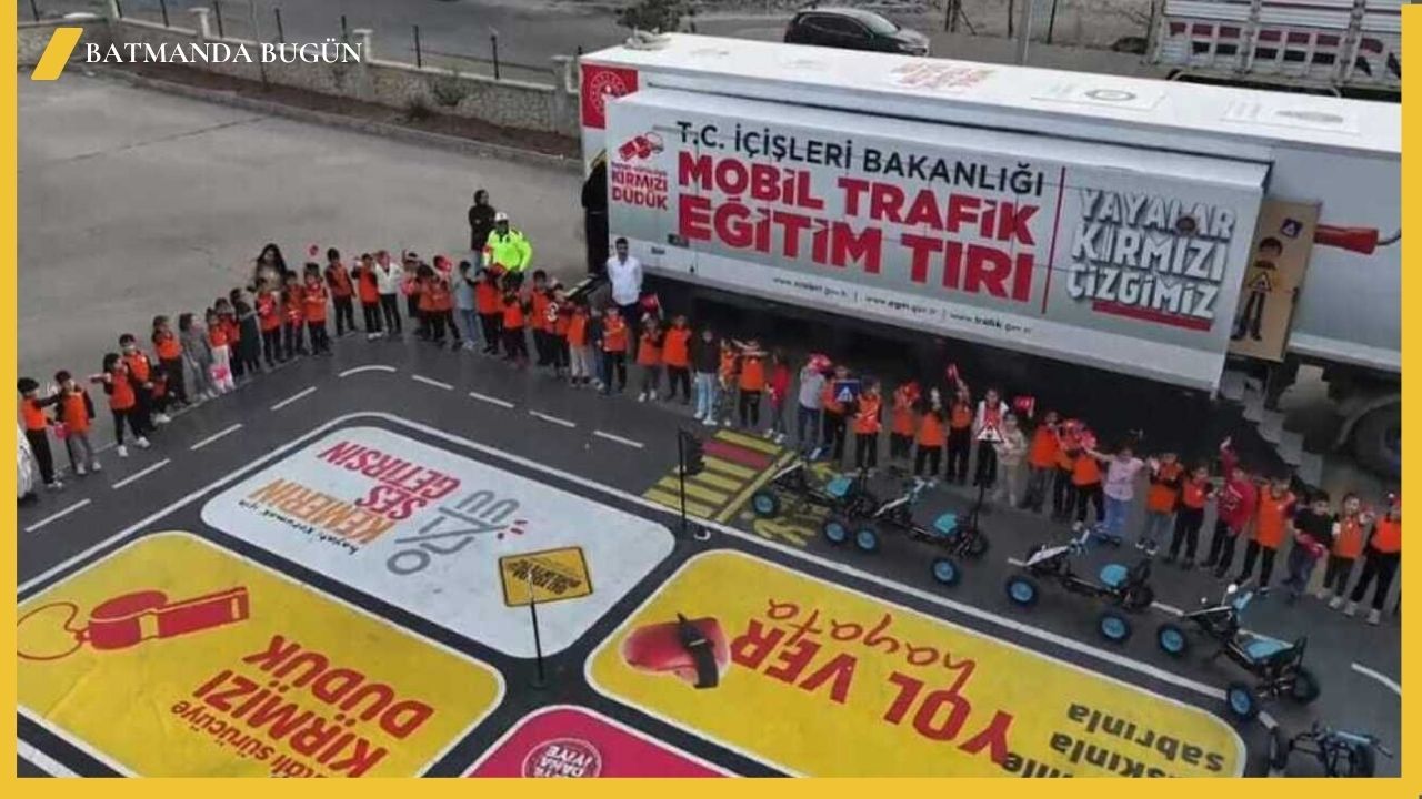 Batman'da Çocuklara Mobil Trafik Eğitimi