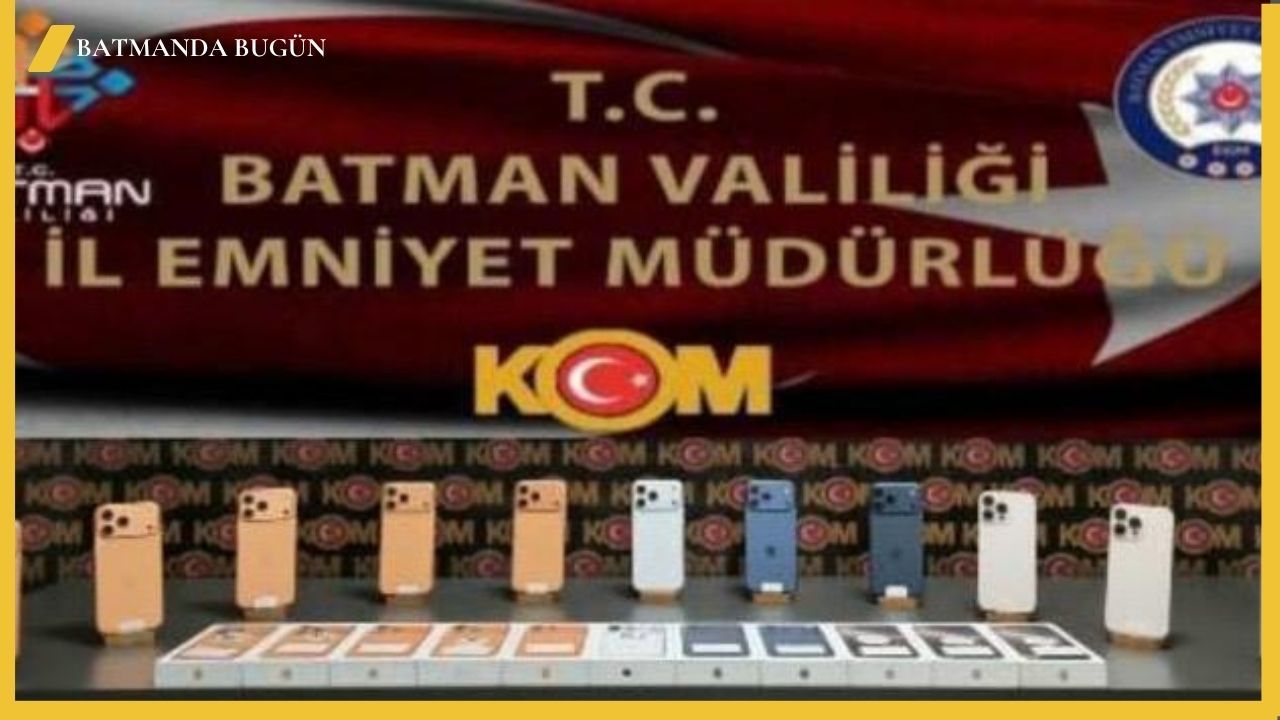 Batman'da Kontrol Noktasında 11 Kaçak Telefon'a El konuldu