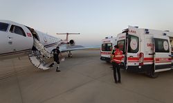 Şırnak'ta ambulans uçak ikisi asker üç kişiyi Ankara ve Antalya'ya taşıdı