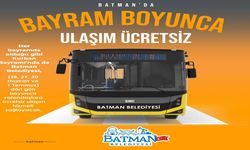 Batman’da Bayram Boyunca Ulaşım Ücretsiz