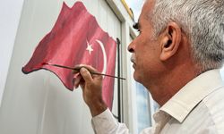 İnşaat ustası çizdiği resimlerle konteynerleri süslüyor