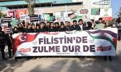 Malatya, Adıyaman ve Kilis'te AK Parti'li gençlerden İsrail'e tepki
