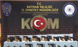 Batman'daki "Mercek-18" Operasyonunda 121 Ruhsatsız Silah Ele Geçirildi