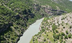 Şırnak'ın Uludere ilçesinin doğal güzellikleri dron ile görüntülendi