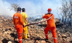 Gaziantep'in Nurdağı ilçesinde makilik alanda çıkan yangın söndürüldü