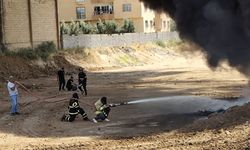 Mardin'de geri dönüşüm tesisinde çıkan yangın söndürüldü