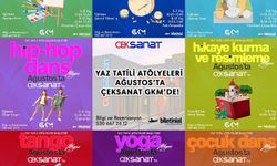 Yaz tatili atölyeleri Ağustos’ta ÇEKSANAT GKM’de 