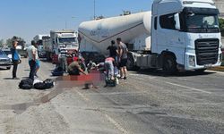 Gaziantep'te devrilen sepetli motosikletteki 4 kişi yaralandı