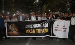 İsrail'in Filistin'e saldırıları Batman’da düzenlenen yürüyüşle protesto edildi