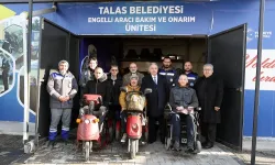 Kayseri Talas'tan engelli araçlarına onarım