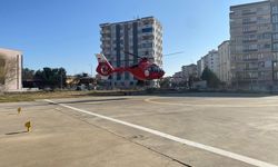 Diyarbakır'da ambulans helikopter lösemi hastası için havalandı