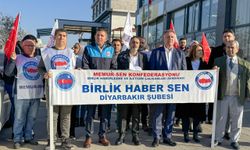 Rize'de iki PTT çalışanının öldürülmesi Diyarbakır'da protesto edildi