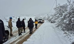 Adıyaman'da kar nedeniyle mahsur kalan hamile kadın hastaneye kaldırıldı