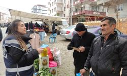 Adıyaman'da polis ekipleri esnafı dolandırıcılara karşı uyardı