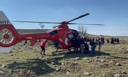 Diyarbakır'da silahla yaralanan kişi ambulans helikopterle hastaneye ulaştırıldı