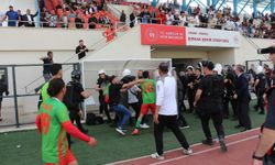 Şırnak'ta amatör ligde oynanan futbol maçında kavga çıktı