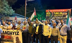 Adıyaman'da, Gazze ve Filistin'e destek gösterisi düzenlendi