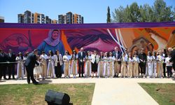 Gaziantep'te AB-Türkiye dayanışması için yapılan sanat duvarı açıldı