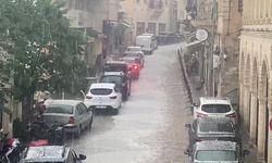 Mardin'de dolu ve sağanak etkili oldu