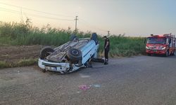 Diyarbakır'da devrilen otomobildeki 1 kişi öldü, 4 kişi yaralandı