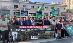 İsrail'in Gazze'ye saldırıları Şırnak'ta protesto edildi