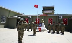 Sınırda görevli "hudut kartalları" bayramda vatan nöbetinde