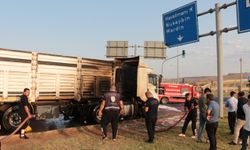 Şırnak'ta tırda çıkan yangın söndürüldü
