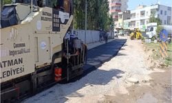 Batman'da asfaltlama çalışması