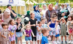 Kocaeli Gebze'de etkinliğinde minikler doyasıya eğlendi