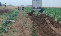 Mardin'de yoldan çıkan tırın sürücüsü yaralandı