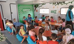 Mobil Kur'an kursu Adıyaman'da çocuklarla buluştu