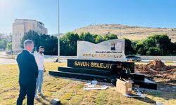 Savur'da Aziz Sancar motifli orta refüj düzenlemesinde sona gelindi