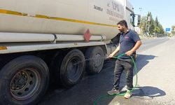 Adıyaman'da yakıt yüklü tankerde çıkan yangın söndürüldü