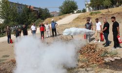 Batman Tarım Personeline Yangın Söndürme Eğitimi Verildi